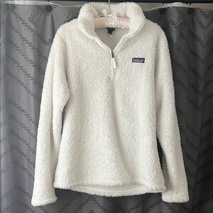 Patagonia Cream Sherpa Quarter-Zip Pullover